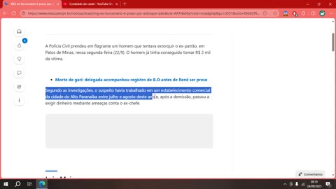 ex-funcionário é preso por extorquir patrão