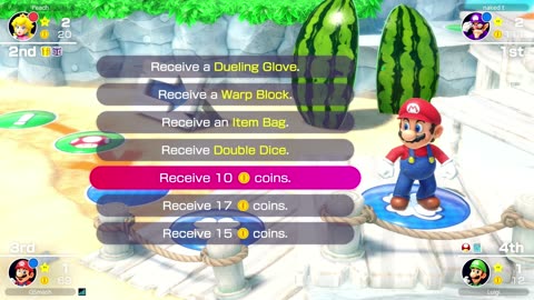 #MarioPartySuperStars Yoshi's Tropical Island Online Multiplayer 15 Turn Game Part Four