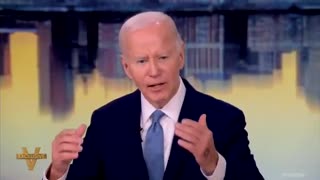 Joe Biden is on The View mumbling