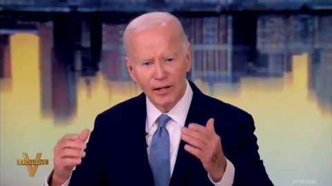 Joe Biden is on The View mumbling
