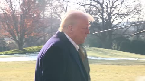 President Trump Delivers Remarks Upon Departure, January 24, 2025