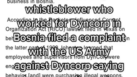 Us militry funds private defense contractor that trafficks women and children.