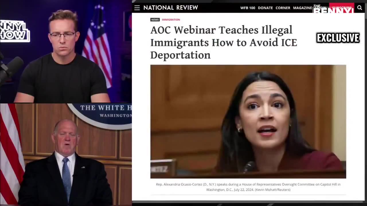 Tom Homan confirms AOC is under investigation for possibly employing illegal immigrant
