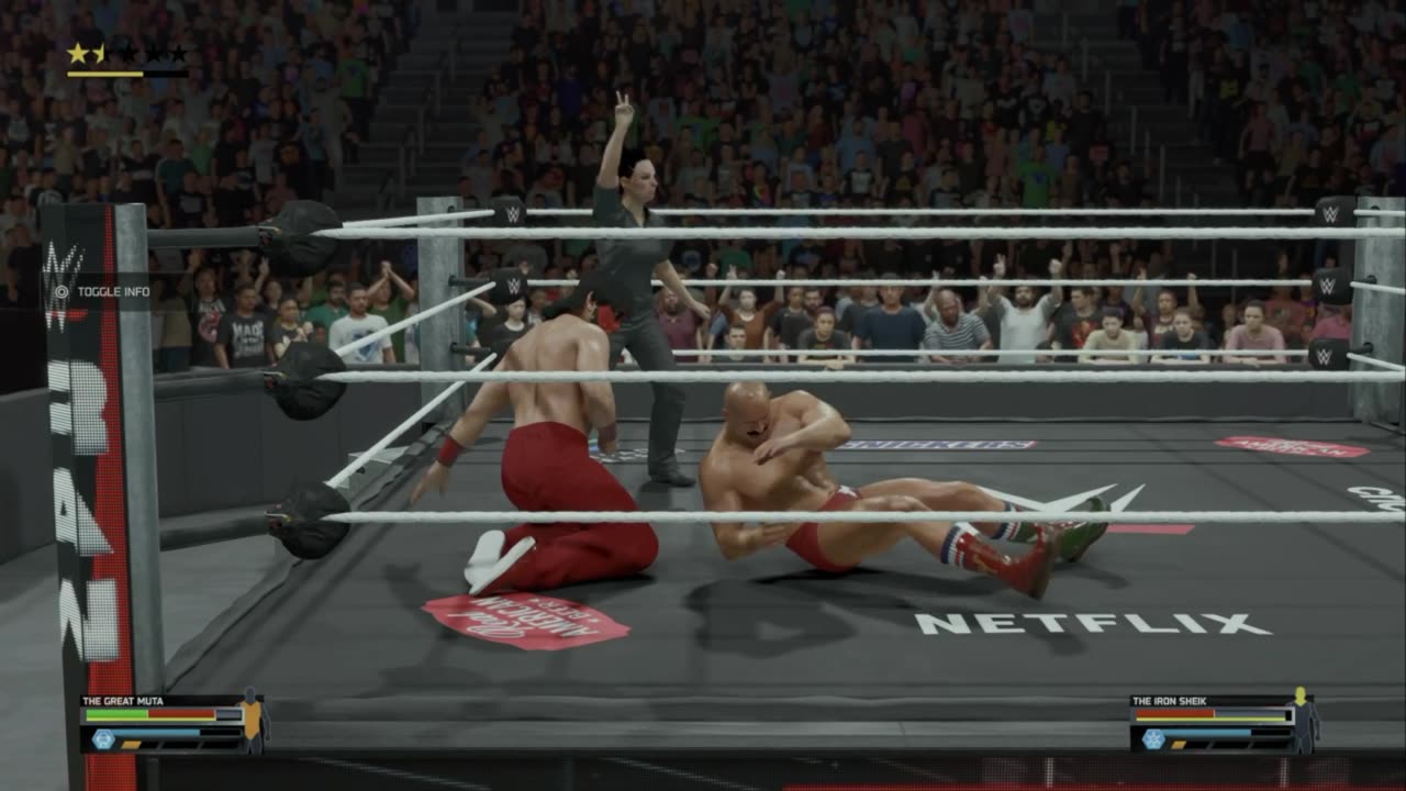 wwe 2k25 155 universe Great Muta VS Iron Sheik