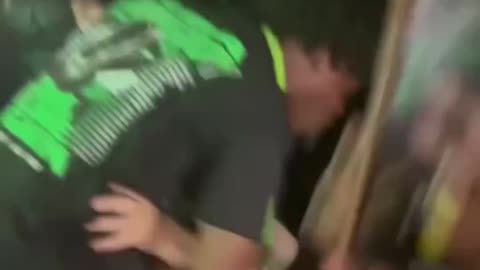 Black teen beats elderly stadium worker 