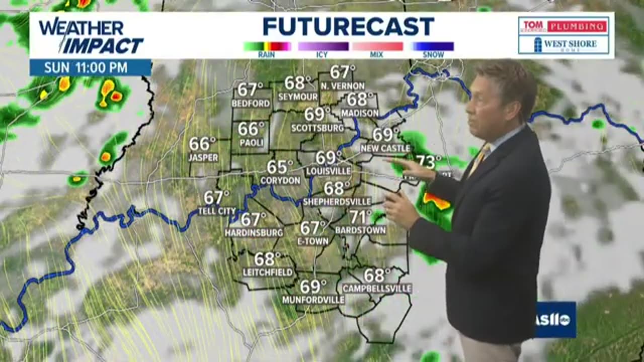 Wetter pattern moves in Sunday | #WHAS11 11 p.m. weather - Sept. 20, 2025