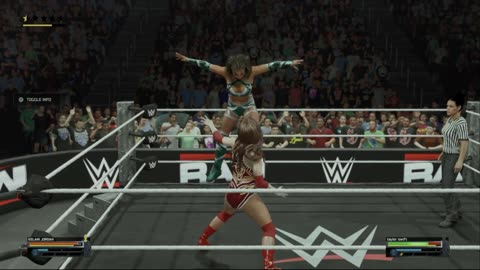 wwe 2k25 168 universe Kelani Jordan VS Taylor Swift