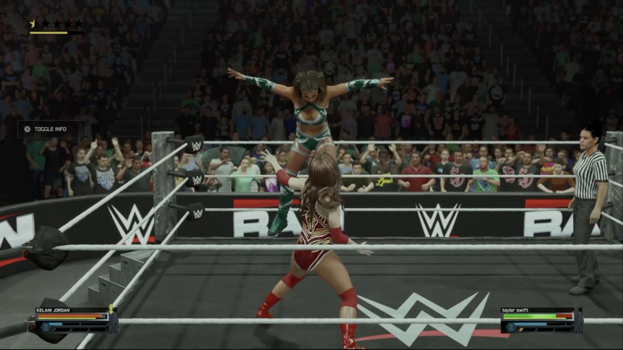 wwe 2k25 168 universe Kelani Jordan VS Taylor Swift