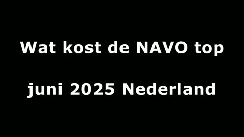 Wat kost de NAVO top juni 2025 Nederland - #kosten #NAVO #NAVOtop #juni #2025