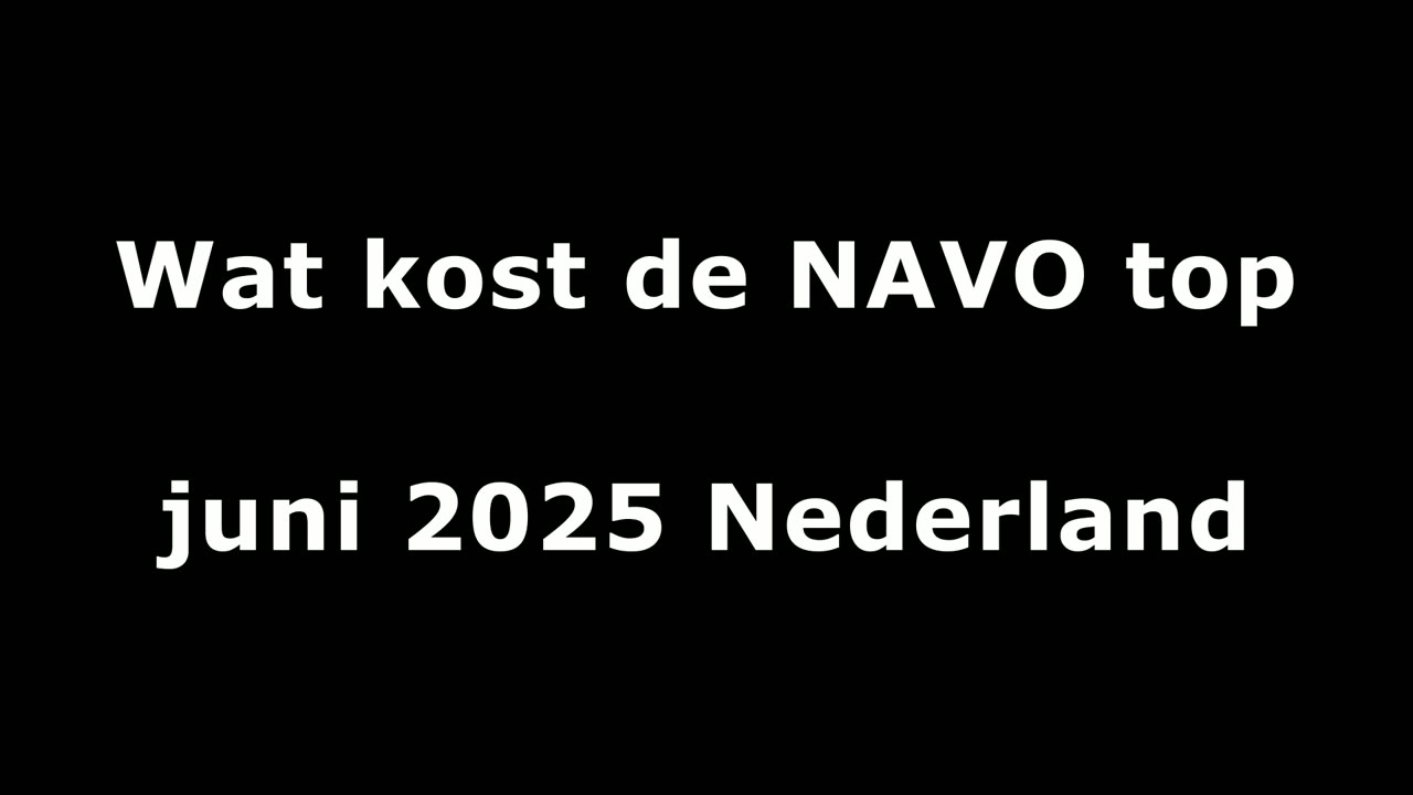 Wat kost de NAVO top juni 2025 Nederland - #kosten #NAVO #NAVOtop #juni #2025