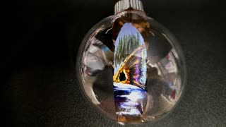 Redfish (Red Drum) Tailfin Christmas Feather Painting Art Ornaments {Timelapse with Music}