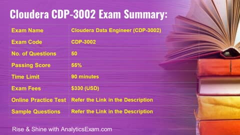 CDP-3002 | Cloudera Data Engineer | How to Prepare