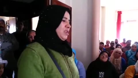 كلمة صفية اوشعو في حق الرفيق رياضي نورالدين اثناء التضامن معها بحد السوالم