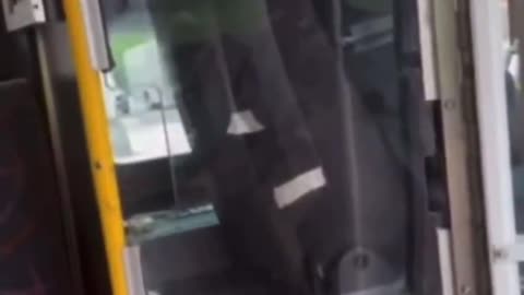 This black woman refuses to pay for the bus, and the driver, rightfully, refuses to move.