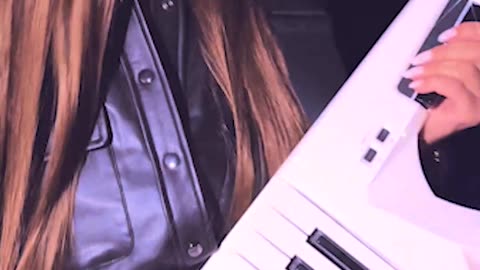Tender May - Let Me In Your Heart Tonight. Keytar Version Music Video.
