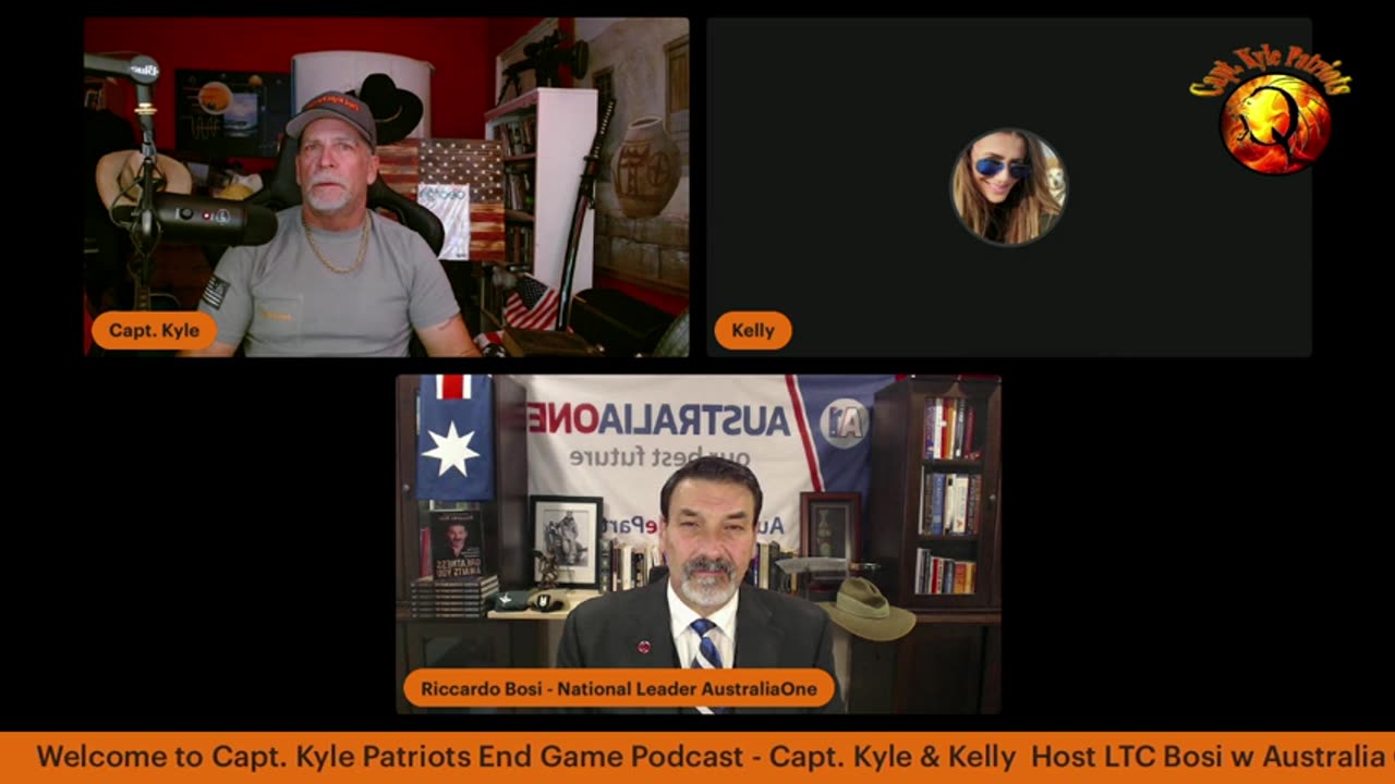 Join CaptKyle Patriots biweekly Aussie-USA Round Table w CaptKyle, Kelly, LTC Bosi & MajFreddy