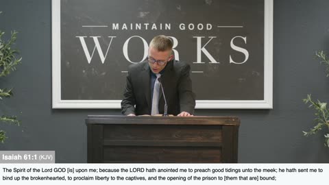 Isaiah 61 - Pastor Bruce Mejia