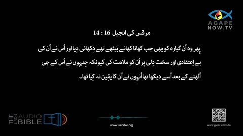 Gospel of Mark Chap 16 in Urdu Bible | مرقس کی انجیل | Marcus Ki Injeel | Gospel of Mark Urdu