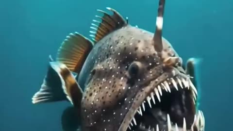 The "black devil fish" refers to the black seadevil anglerfish