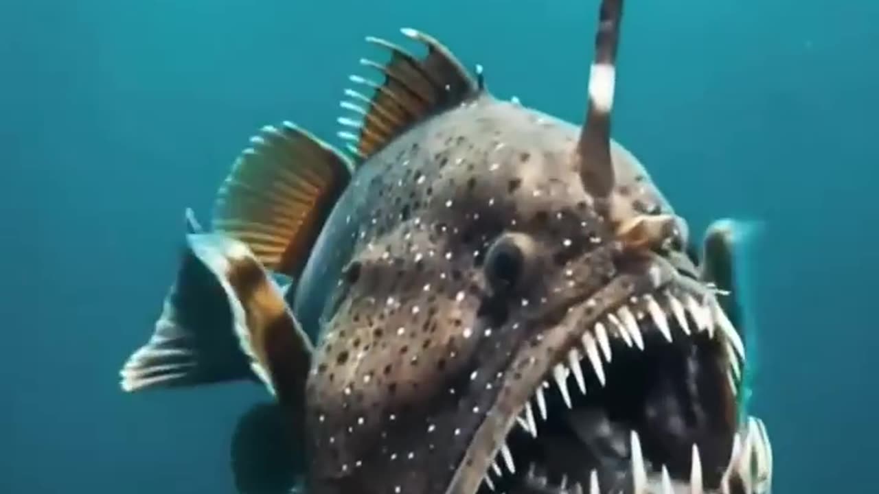The "black devil fish" refers to the black seadevil anglerfish