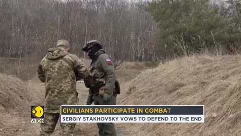 Ukraine's territorial defence forces train civilians in combat training amid Russian invasion