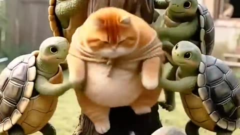 The Cat become a Superhero.