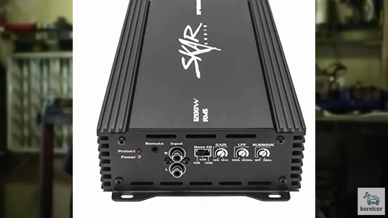 Skar Audio RP-1200.1D Monoblock Class D MOSFET Amplifier with Remote Subwoofer L