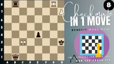 Can you checkmate in 1 move? (P.8) (White to play)♟️