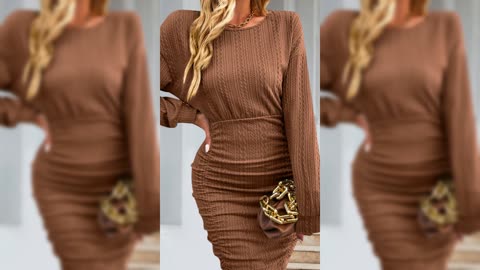 Textured Knit Bodycon Mini Dress