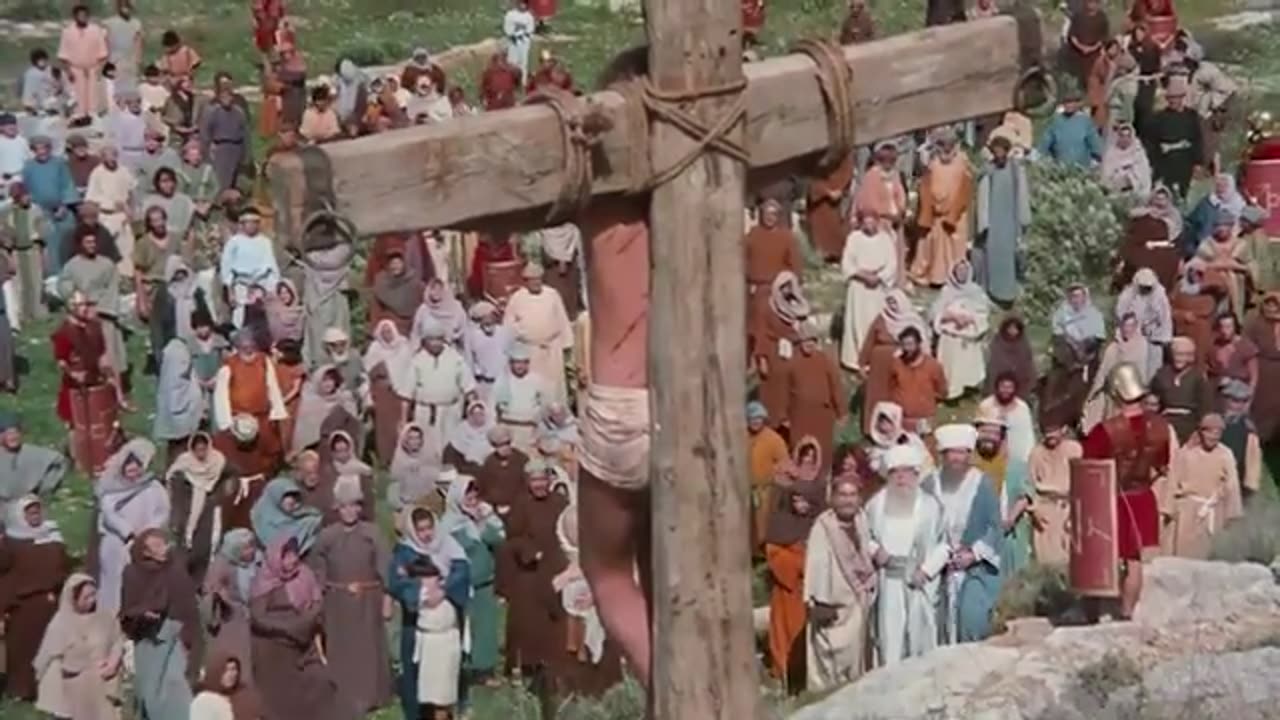 Jesus Was Crucified Image of the Crucifixion Jesus Film