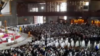 Misa póstuma del papa Francisco reúne a cientos de personas en México