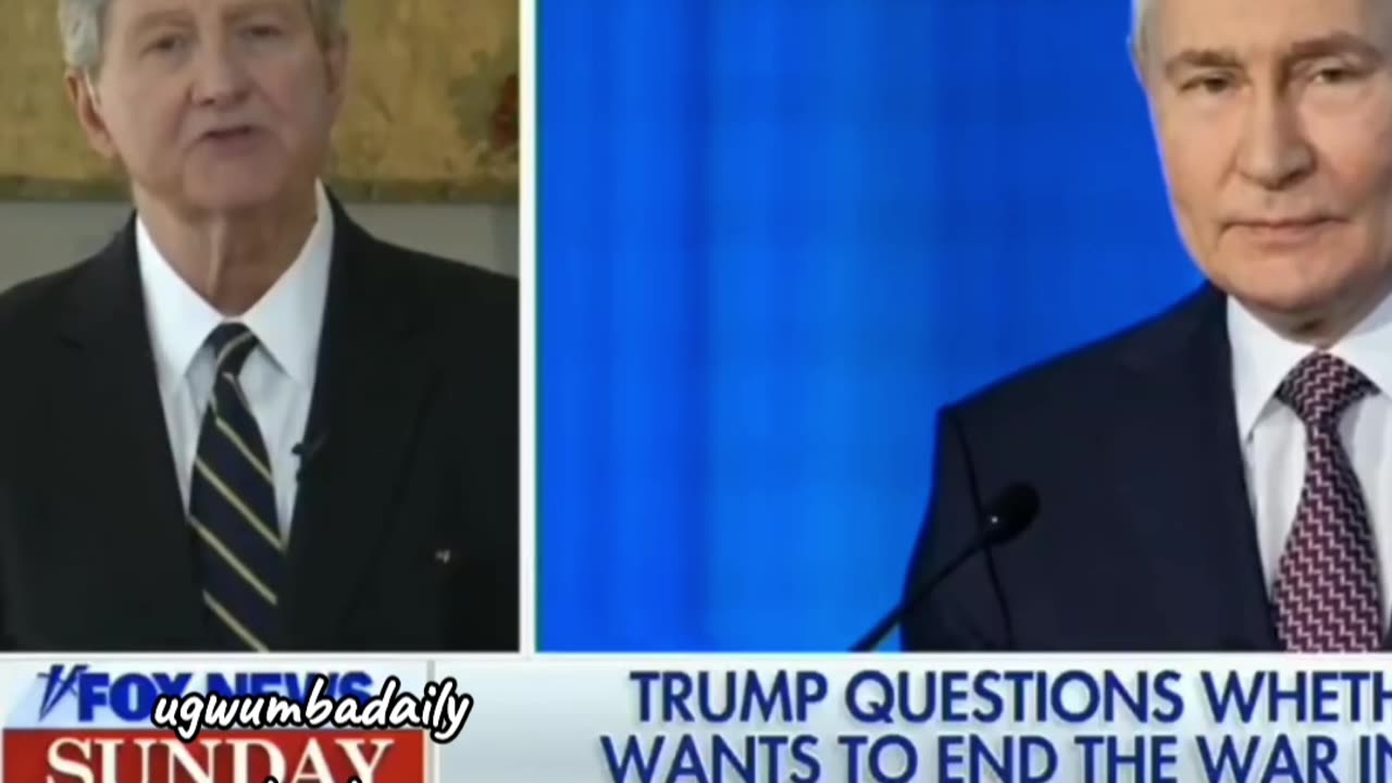 Irresponsible Senator John Kennedy wants to feed Putin and Russians to fish.