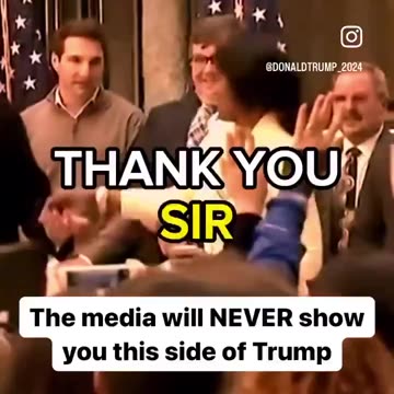 The media will never show you this side of Trump