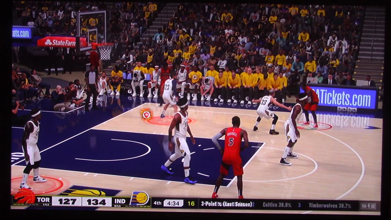 NBA2K: Indiana Pacers vs Toronto Raptors (Buzzer Beater)