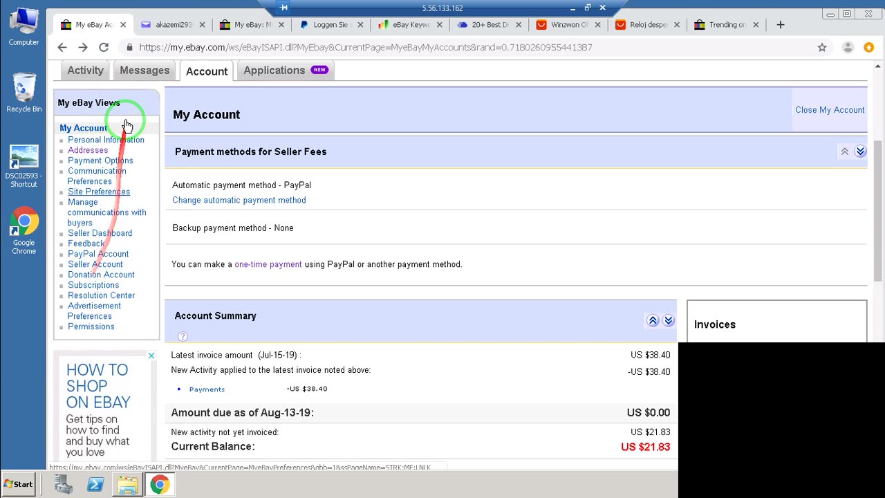 monthly invoice settlement