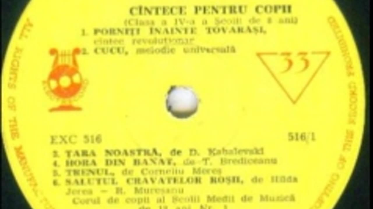 Corul de copii al scolii medii de muzica de 12 ani nr.1 Bucuresti-Tara noastra