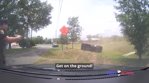 Police Shoot Armed Robbery Suspect After Crashing During Pursuit