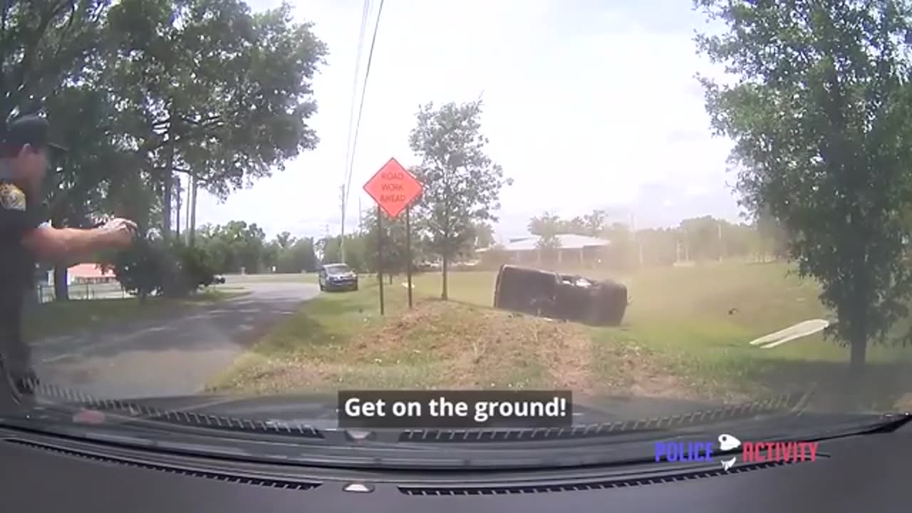 Police Shoot Armed Robbery Suspect After Crashing During Pursuit