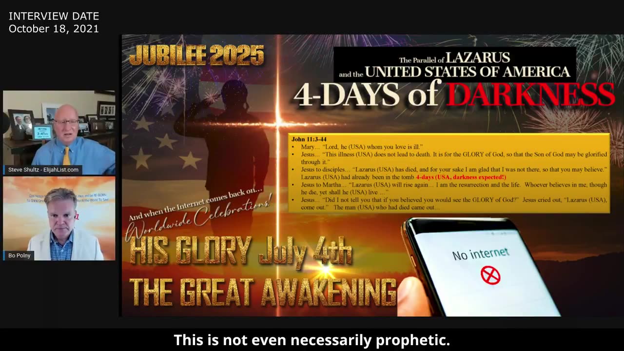 AMERICA DIES Like Lazarus! A 2021 Prophecy Is About To Be Fulfilled this 4th of July!! .......