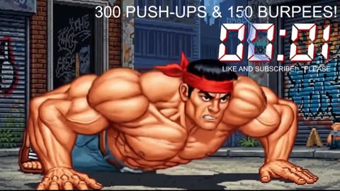 Everyday 300 push ups and 150 Burpees!