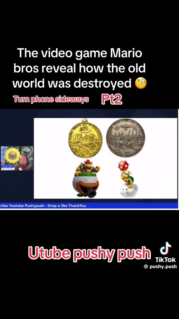 The video game Mario bros reveal how the old world was destroyed Turn phone sideways Pt2