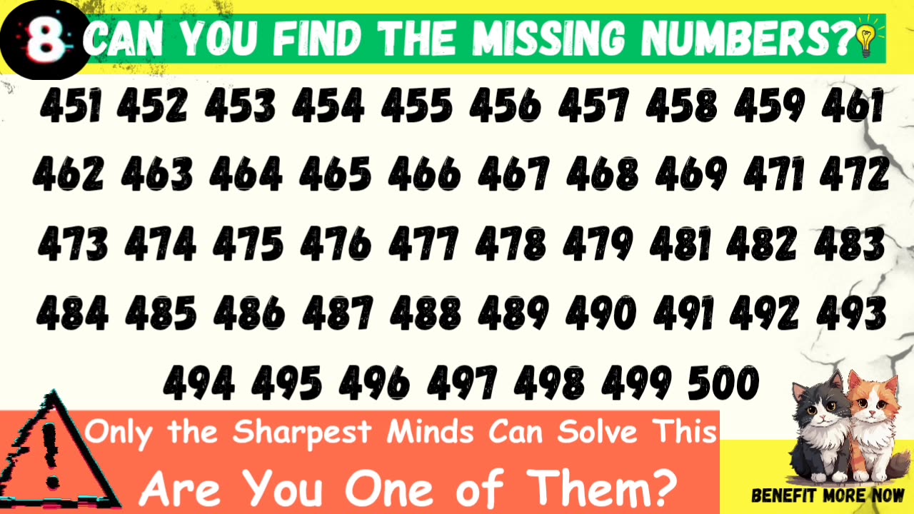 Can you find the missing numbers? (P.9) 🔢