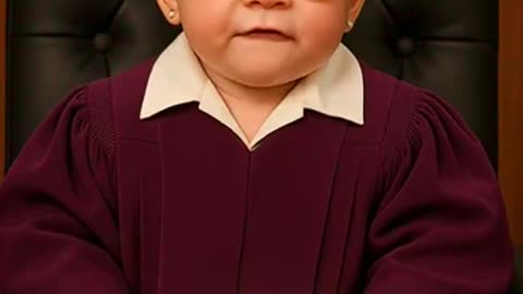 Cutest Courtroom Ever! 👶 Baby Judge Judy Lays Down the Law - AI #judgejudy