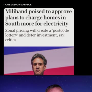 Labour and Miliband poised to approve plans to charge more for electricity depending were you live