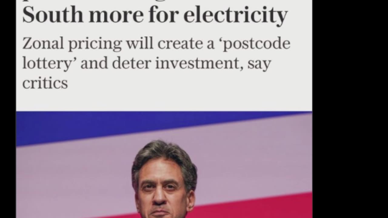 Labour and Miliband poised to approve plans to charge more for electricity depending were you live