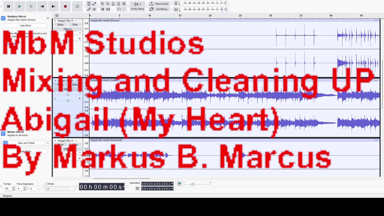 Studio Production - Cleaning Up and Mixing - Abigail (My Heart) by MbM