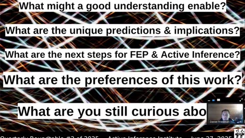 Active Inference Institute ~ 2025 Quarterly Roundtable #2