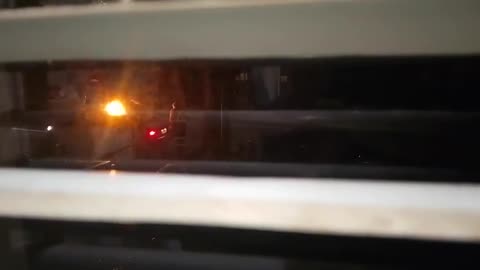 Night after cops flash torches near my window sparkies illuminate same location