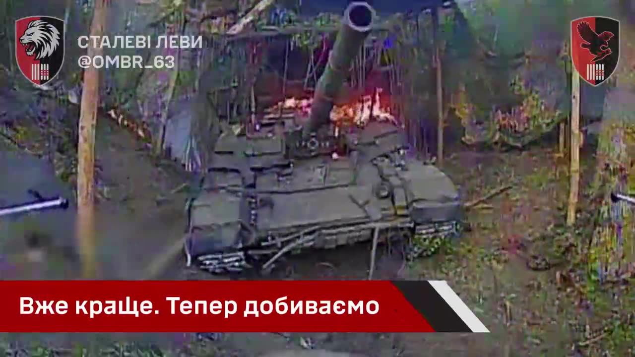Russian Tank Is Destroyed by Ukrainian Drones
