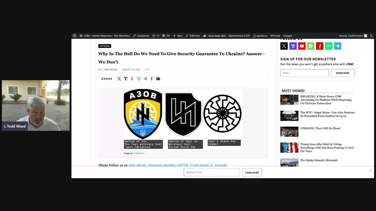 The SCIF - Darin Gaub On NATO Propaganda, Beirut Update 8/20/25